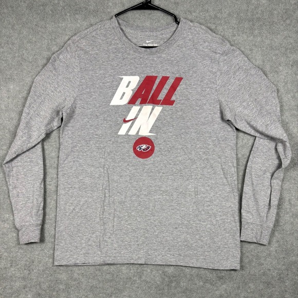 Nike Other - Nike‎ The Nike Tee Long Sleeve Ball In Graphic Shirt Medium Gray